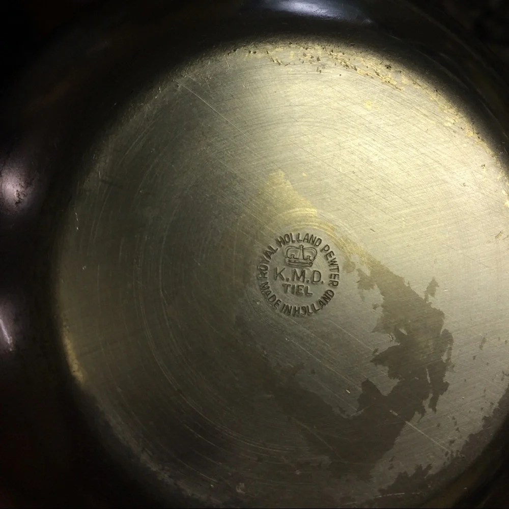Vintage pewter Royal Holland dish